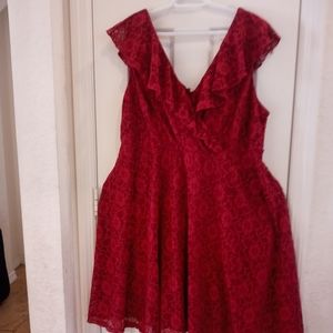 Fuchsia lace midi from torrid